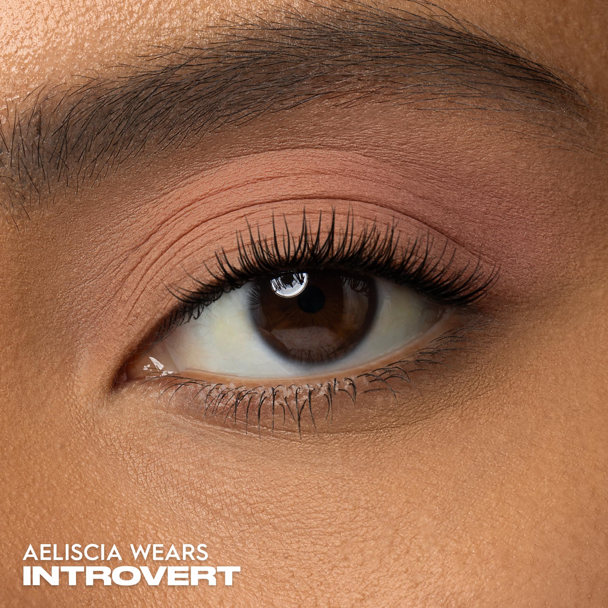 Urban Decay 24/7 swatch of Introvert peach matte demonstrates rich pigment.