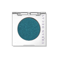 Urban Decay 24/7 Longwear Eyeshadow Single in Float teal blue shimmer, vibrant crease-free color.