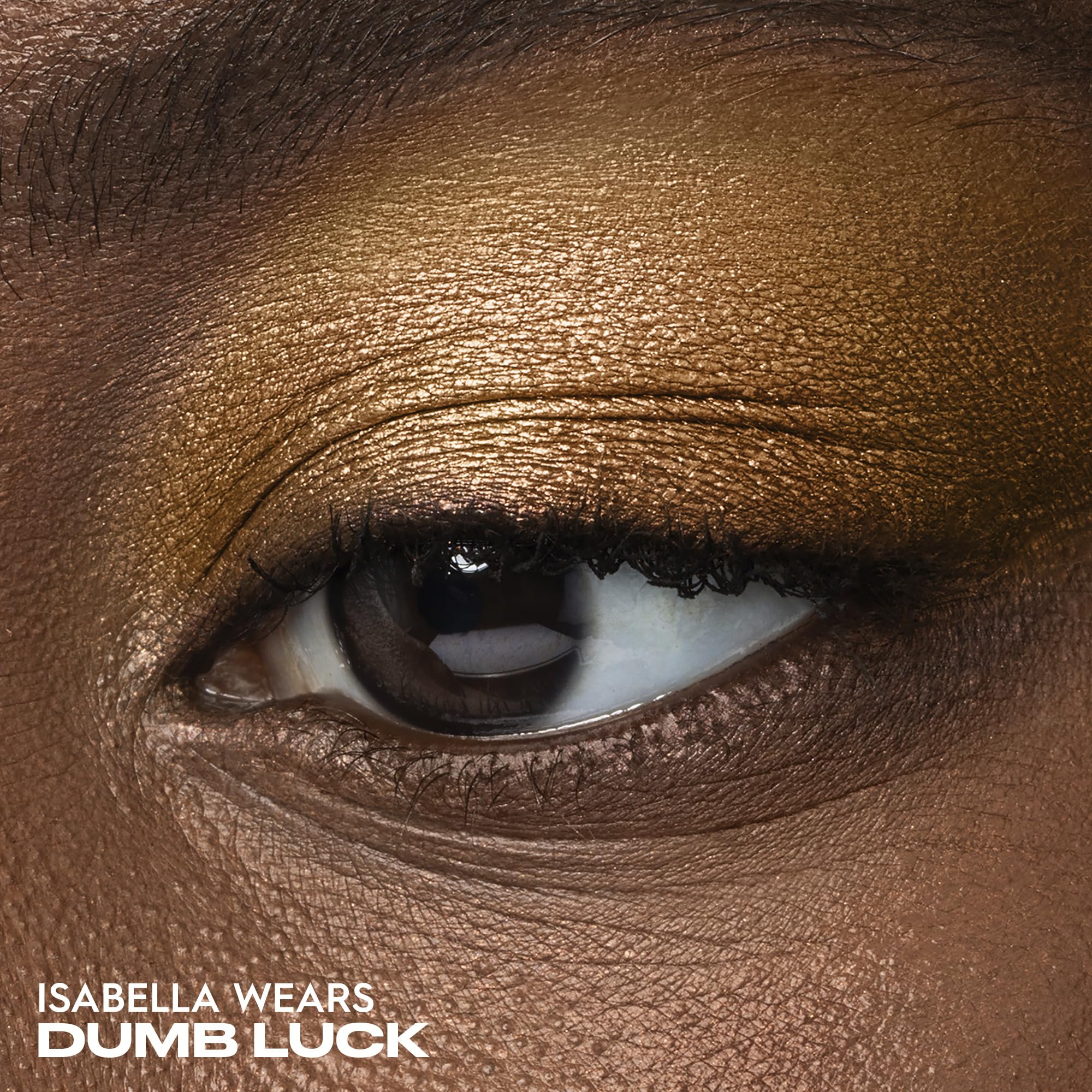 Close-up swatch of Dumb Luck shows rich pigment and smooth blend.