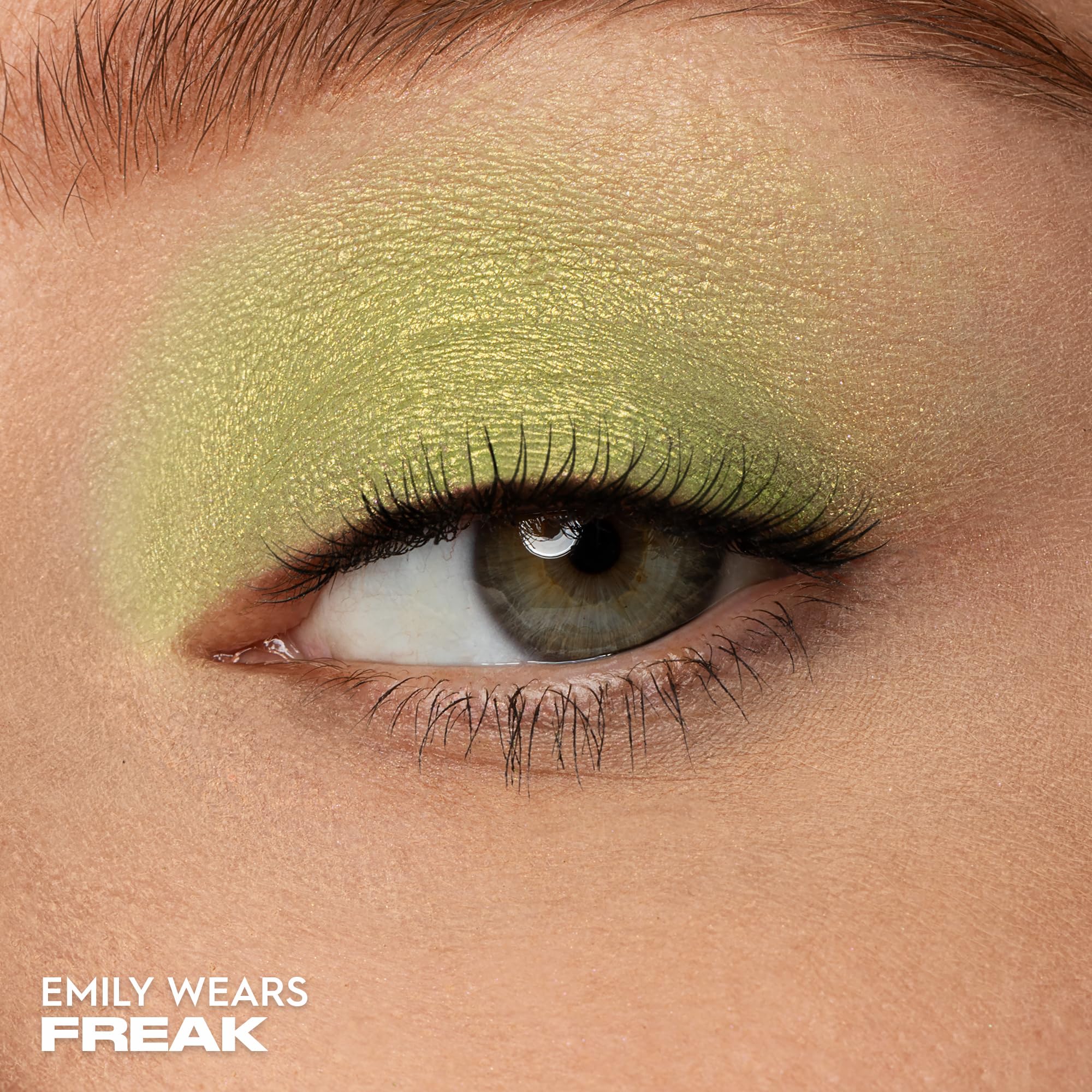 Urban Decay 24/7 single in Freak for crease-free application with smooth blending.