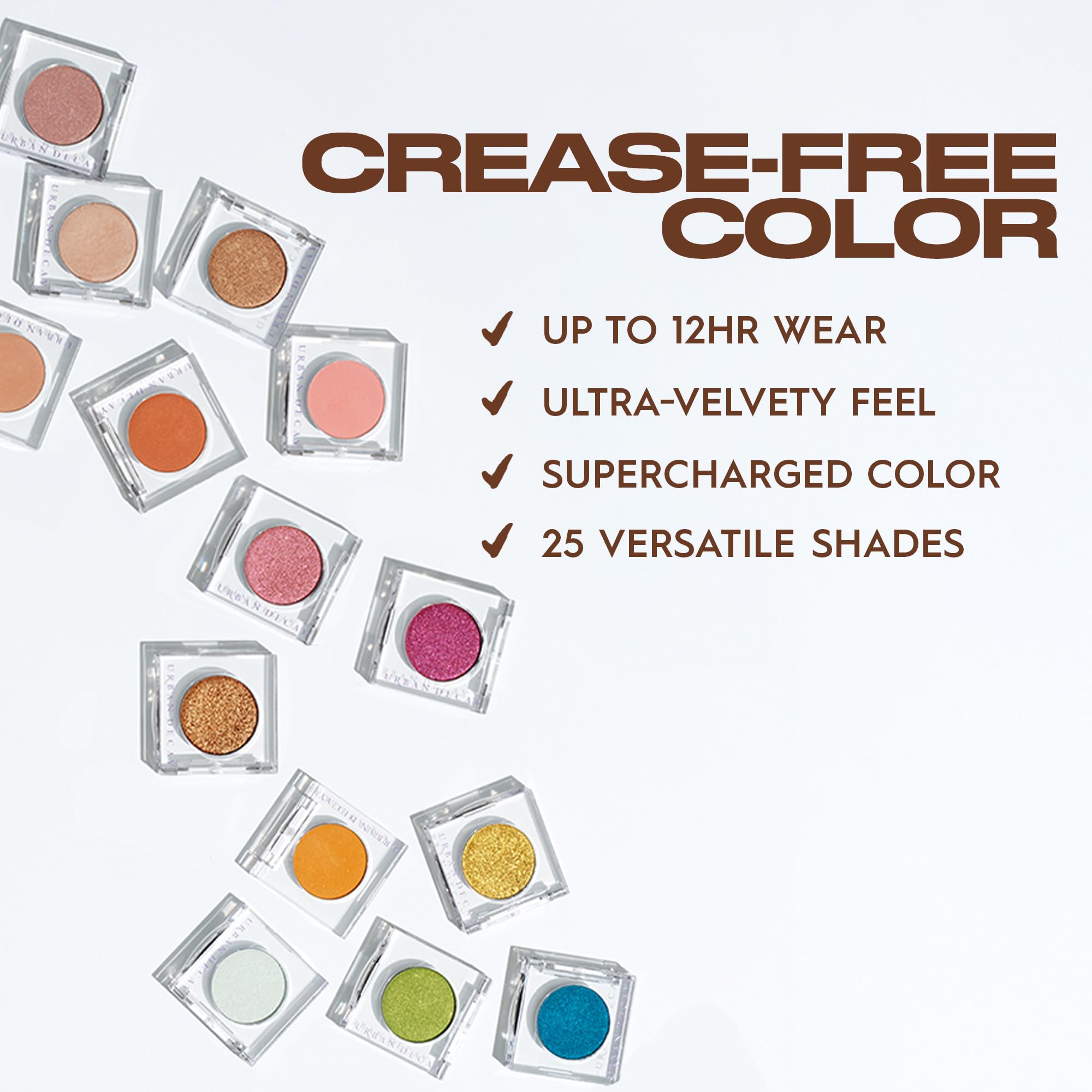 Urban Decay 24/7 Freak lime-green shimmer shadow demonstrates dry application for soft wash.