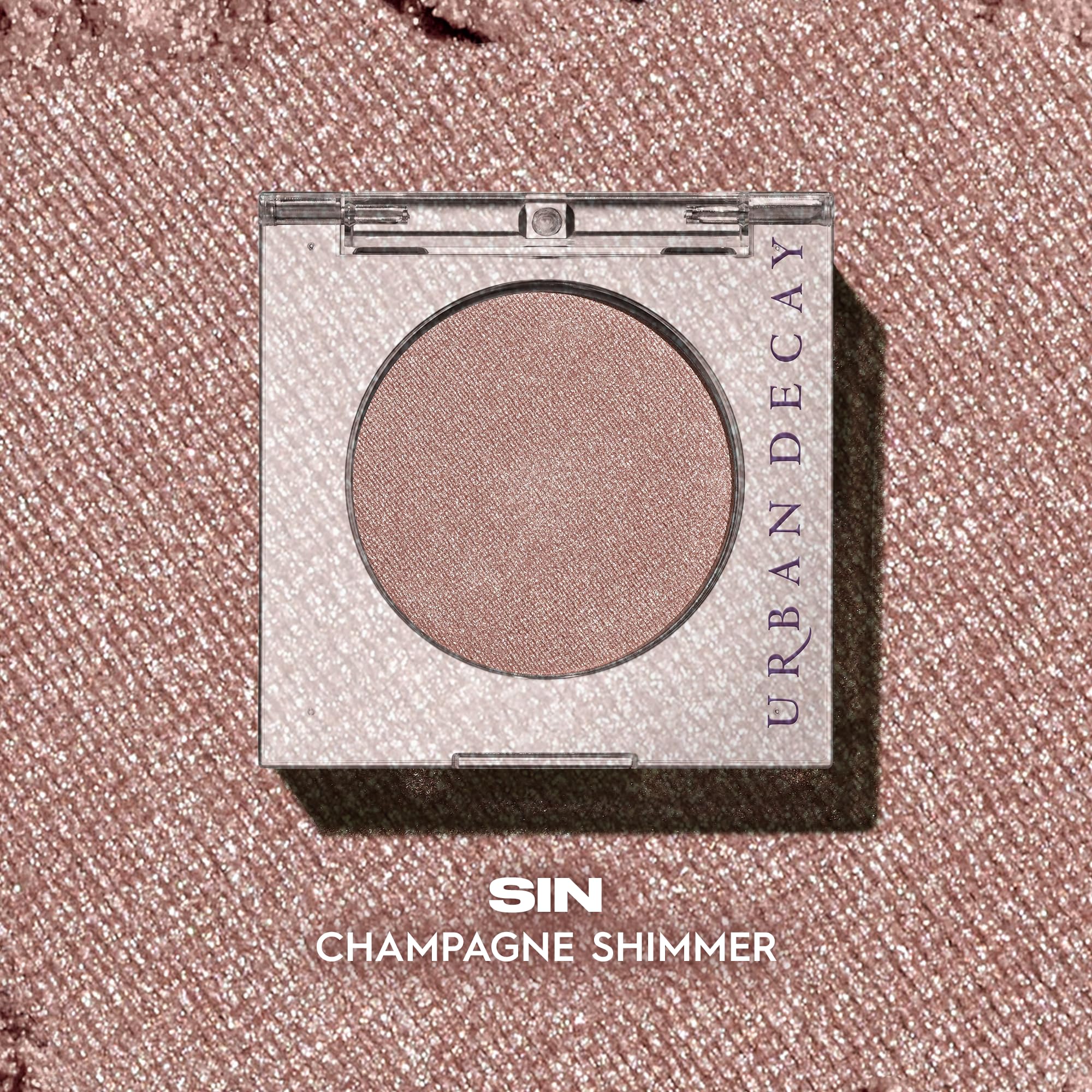 URBAN DECAY 24/7 Eyeshadow Single metallic finish swatch for vivid luxe glow