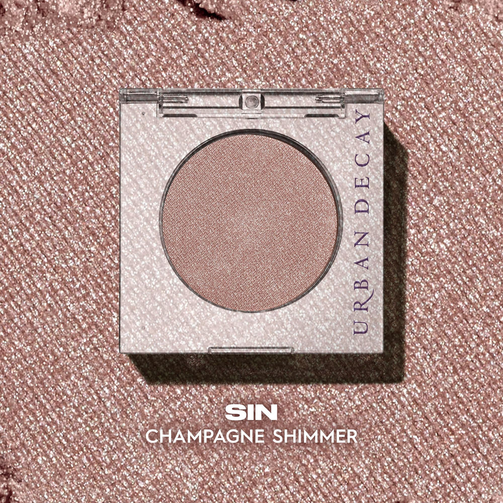 URBAN DECAY 24/7 Eyeshadow Single metallic finish swatch for vivid luxe glow