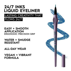 Urban Decay 24/7 Inks flow-through pen provides smooth, precise lines.
