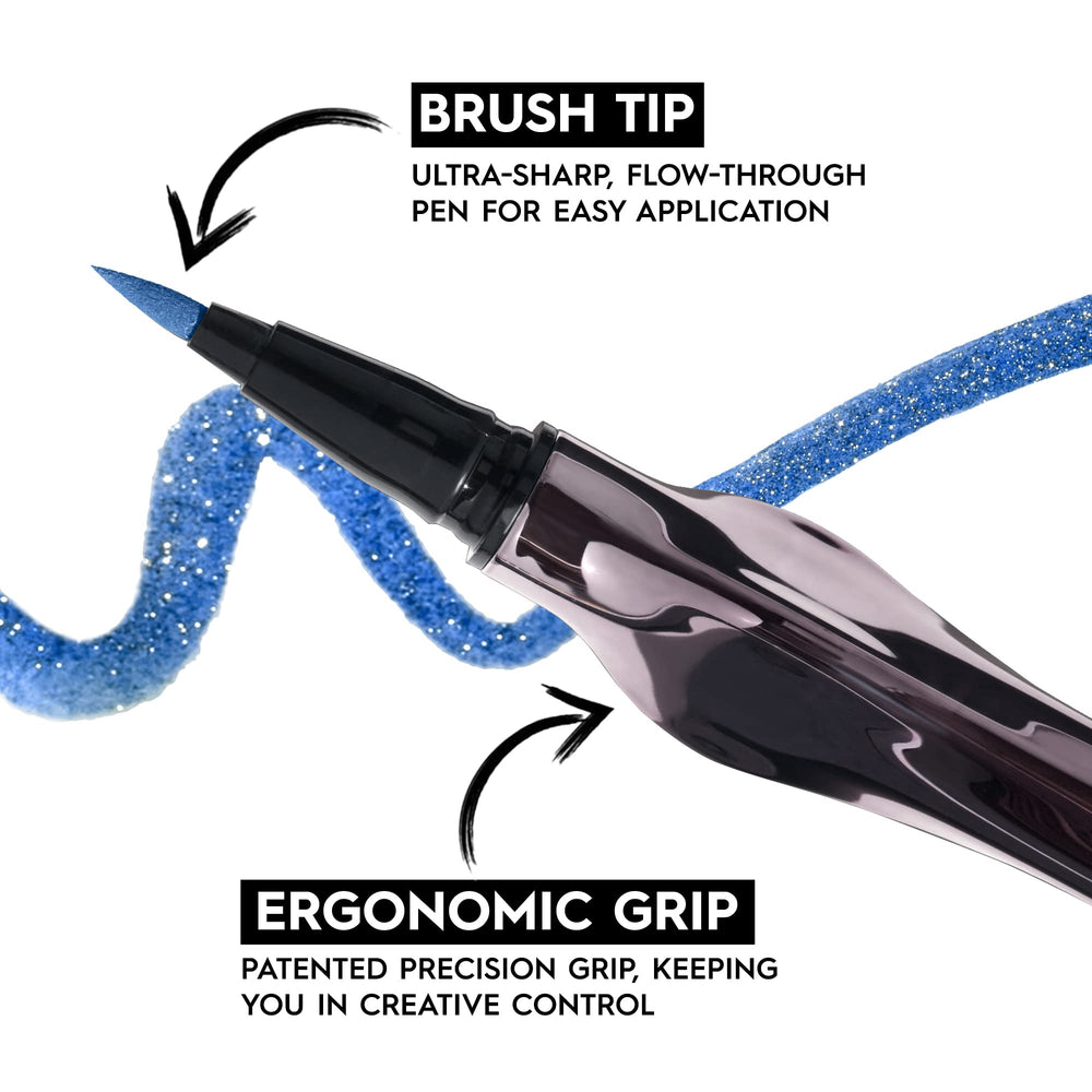 URBAN DECAY 24/7 Inks brush-tip shades offer soft, blendable lines for creative looks.