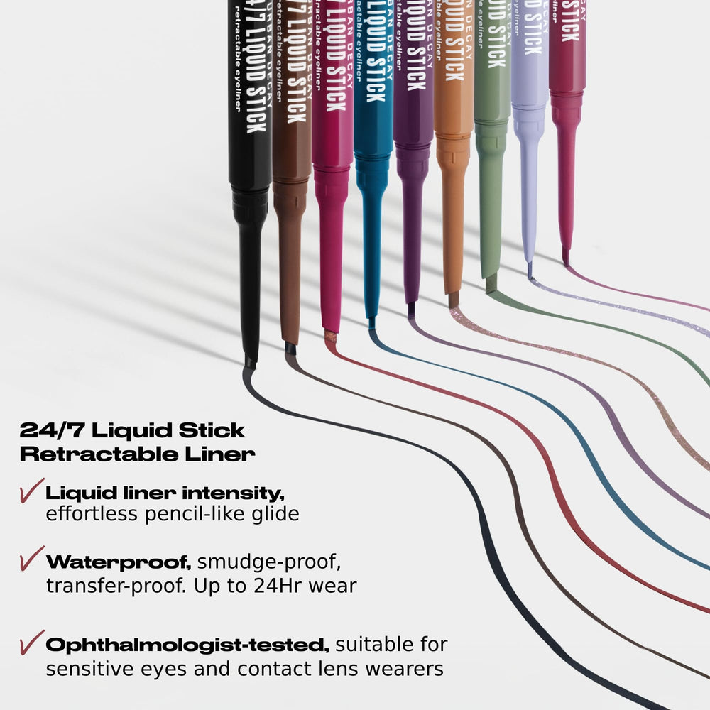 Urban Decay 24/7 Liquid Stick blending brush aiding soft, smoky edges.