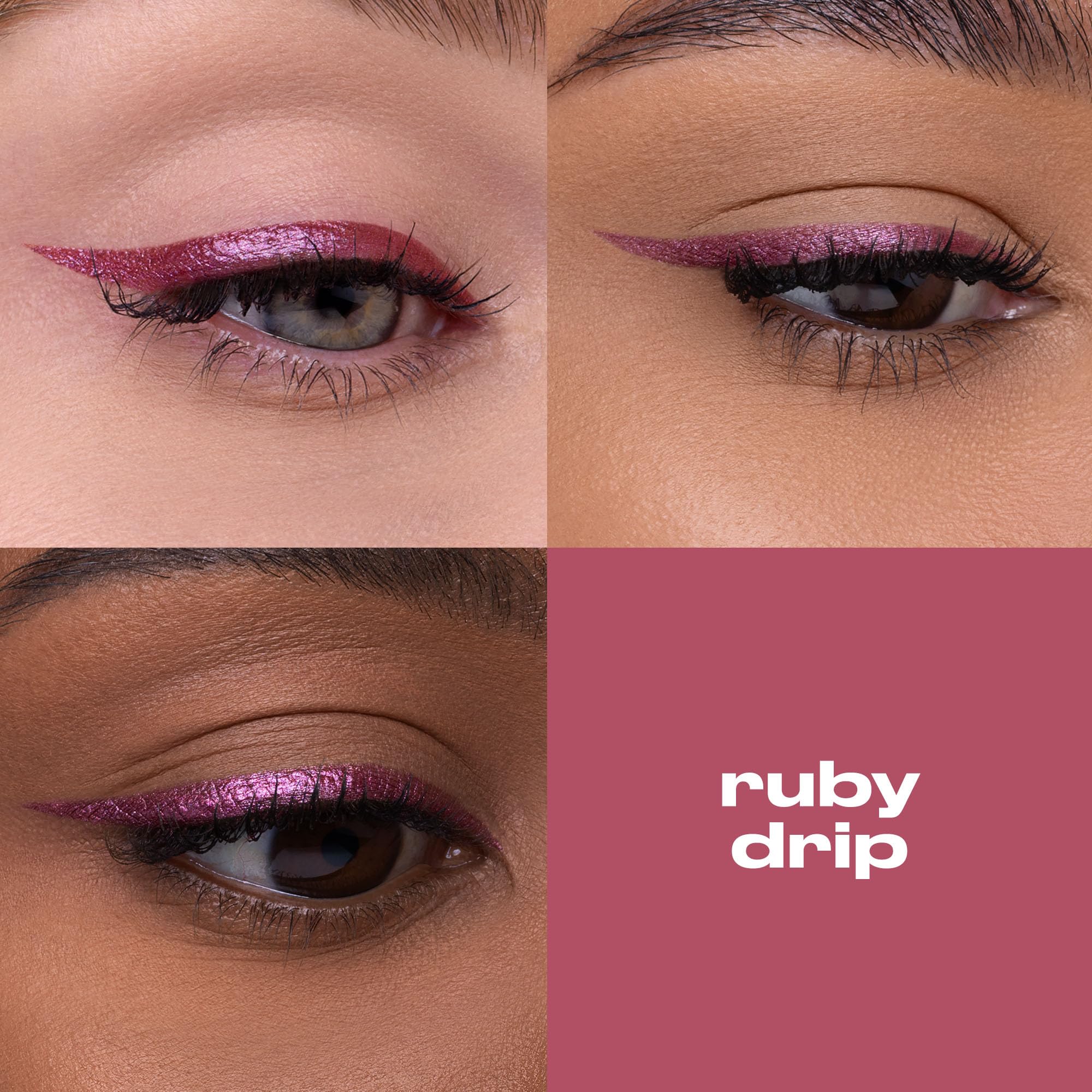 Urban Decay 24/7 Liquid Stick Ruby Drip dual-ended design with built-in brush for blending.