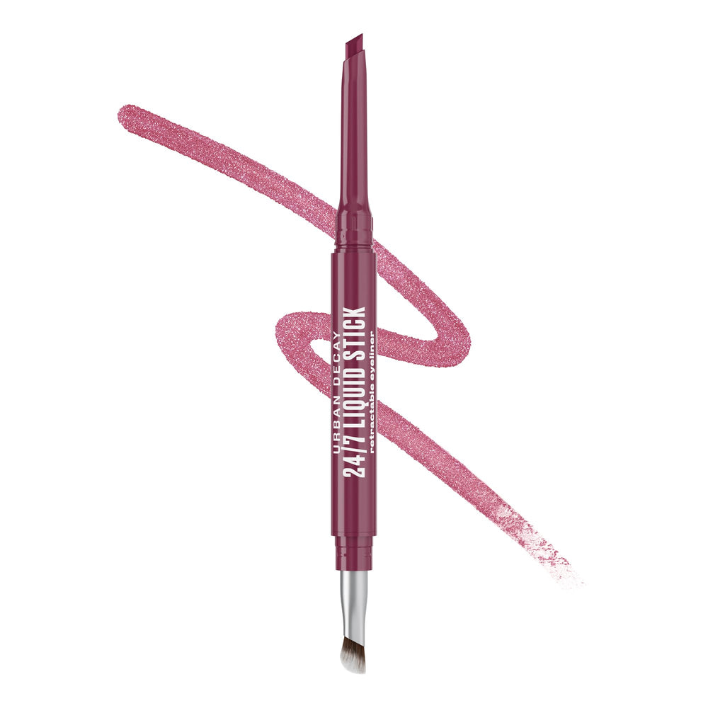 Urban Decay 24/7 Liquid Stick Ruby Drip retractable tip delivers crisp, long-lasting lines.