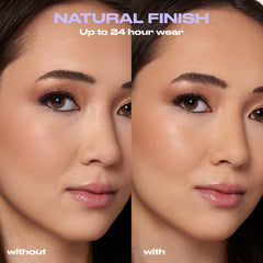 Urban Decay All Nighter mist closeup shows ultra-fine spray for seamless makeup set