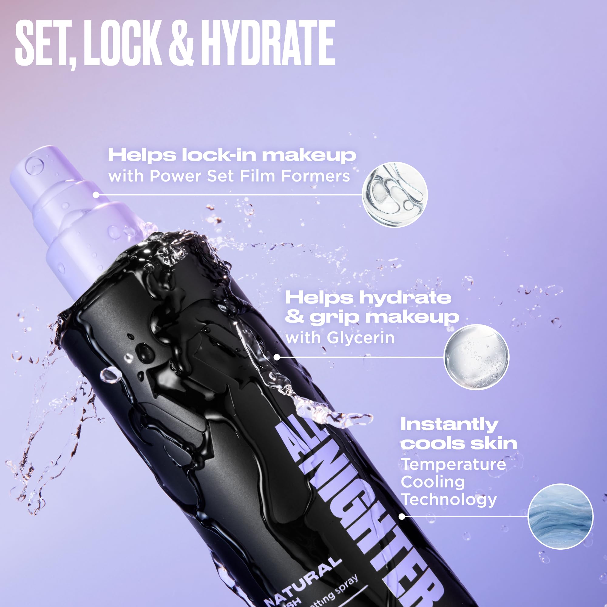 Urban Decay All Nighter natural finish highlights skin-like glow and blur