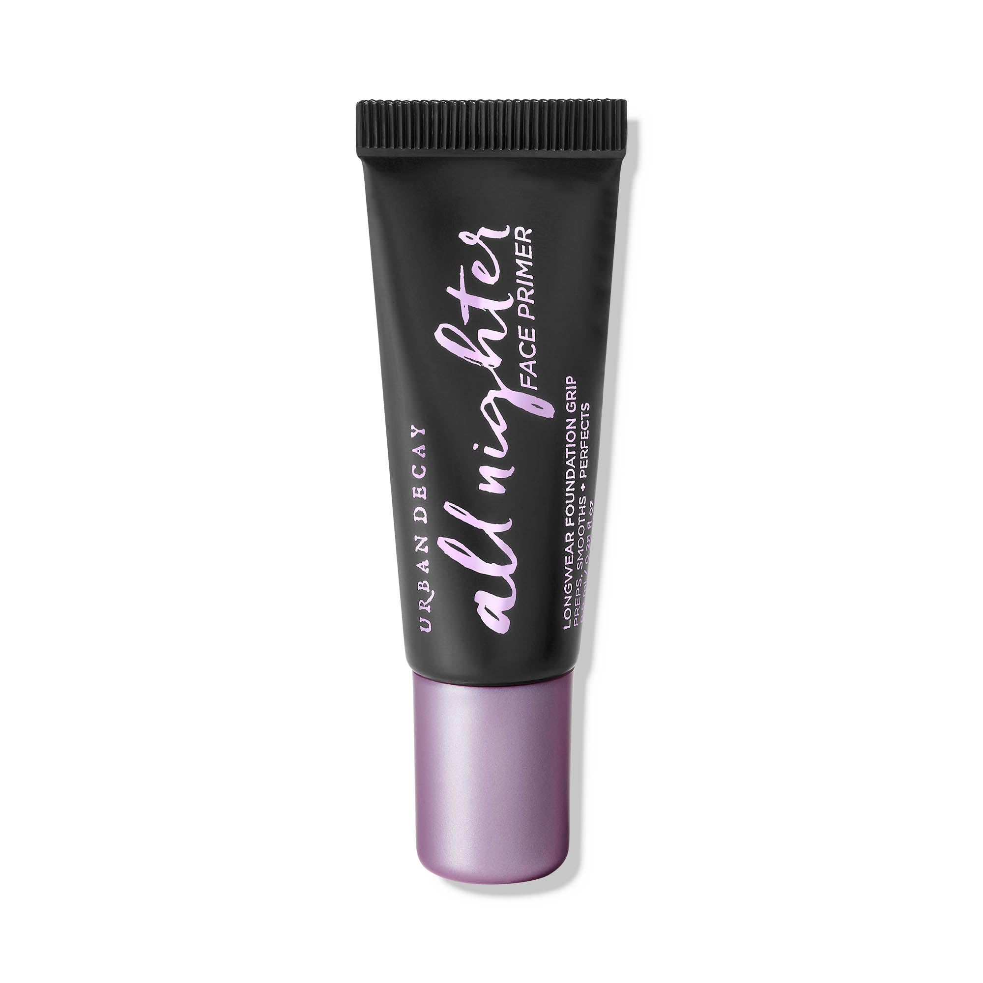 Urban Decay All Nighter travel-size bottle for on-the-go primer use.