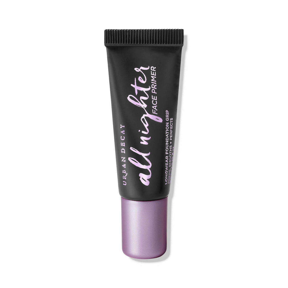 Urban Decay All Nighter travel-size bottle for on-the-go primer use.