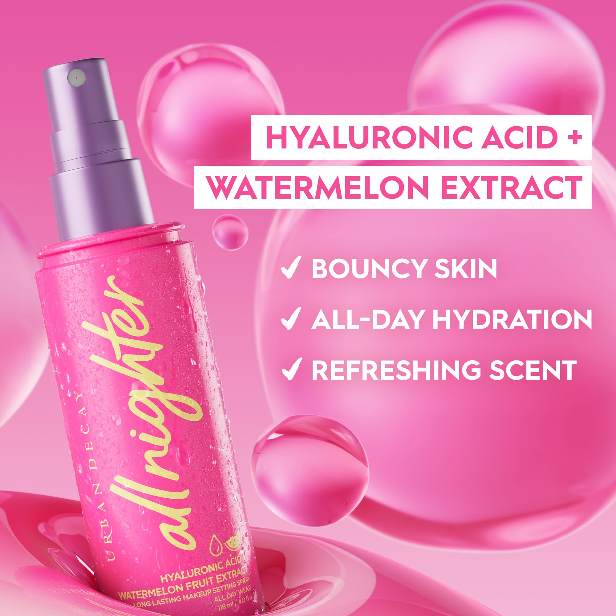Urban Decay All Nighter watermelon-scent mist with refreshing aroma