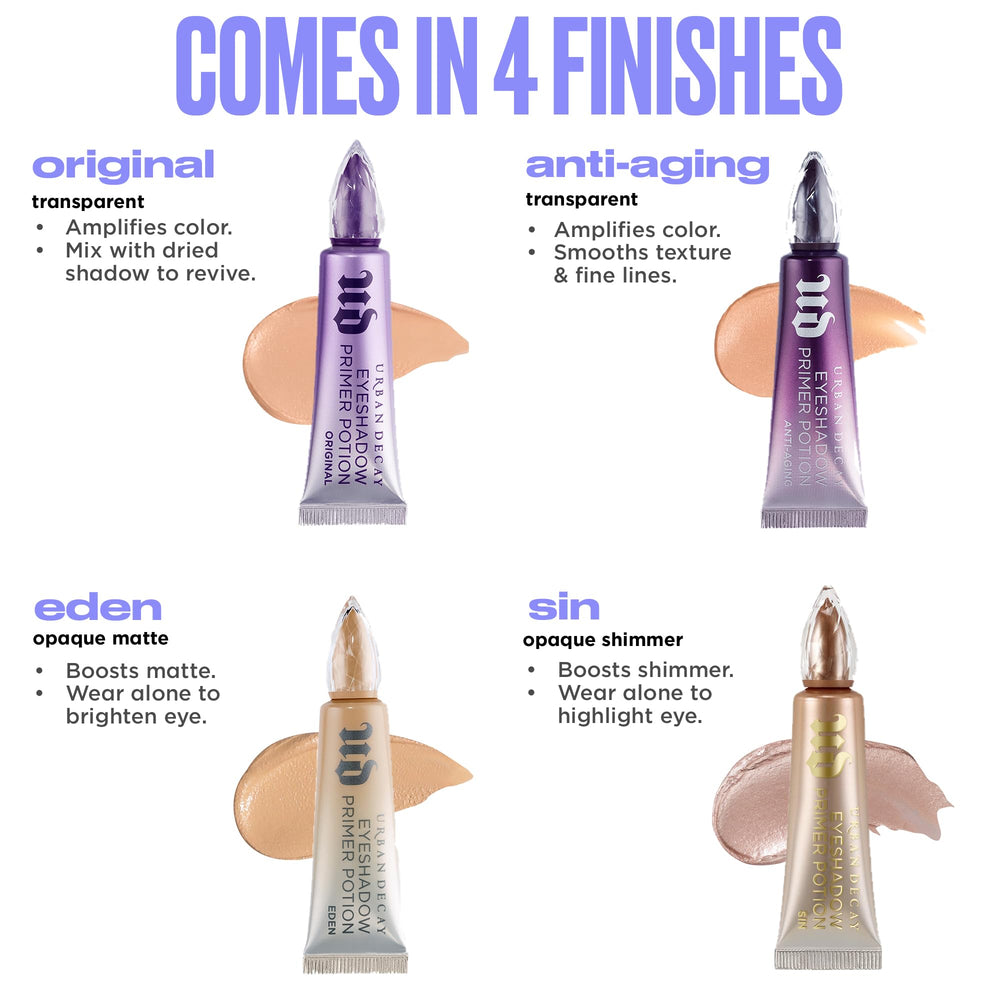 Urban Decay eyelid prep priming ensures a balanced base for makeup application.