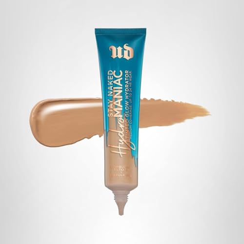 Urban Decay Hydromaniac Foundation packaging captures vegan, cruelty-free branding and bottle design.