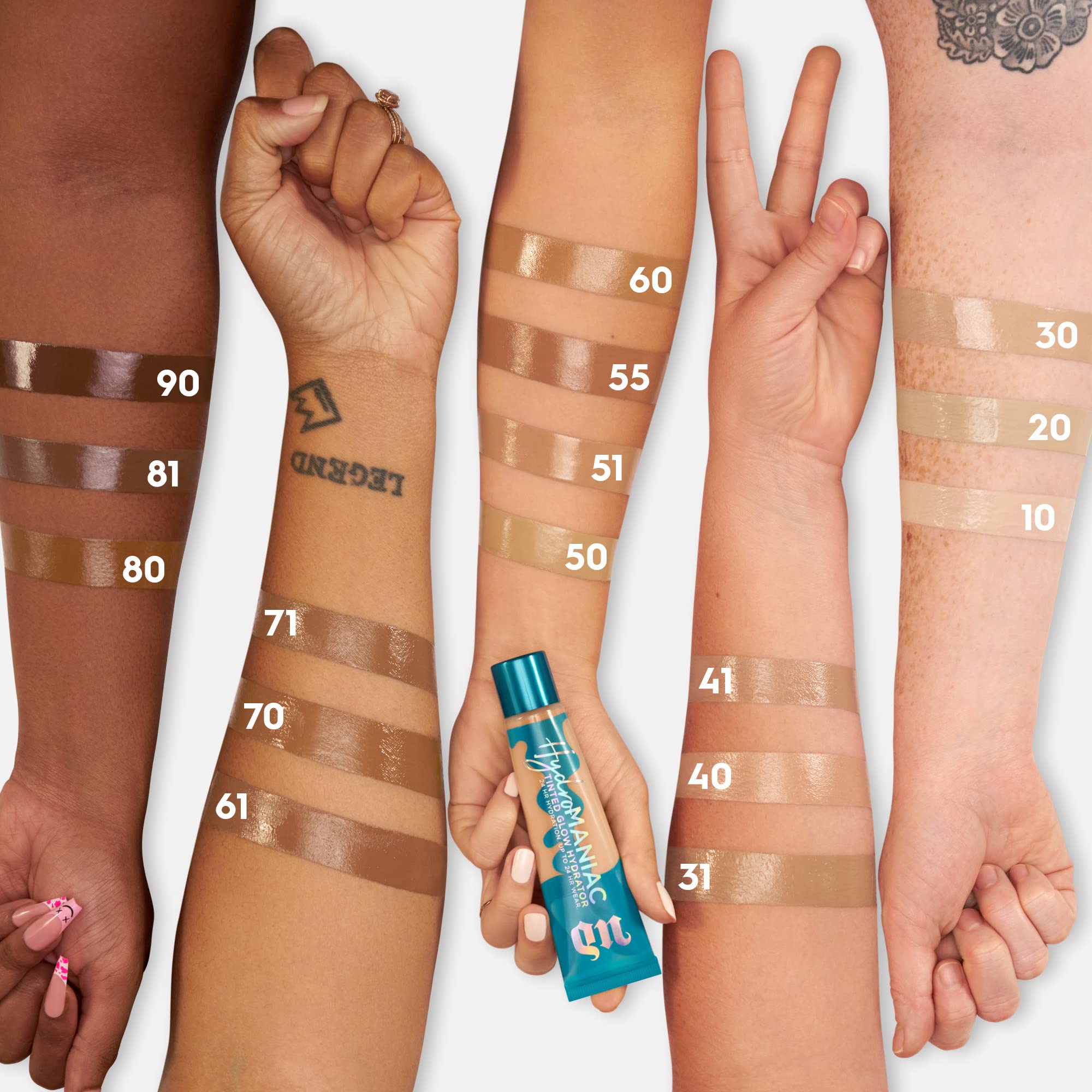 Urban Decay Hydromaniac texture close-up highlighting buildable medium coverage
