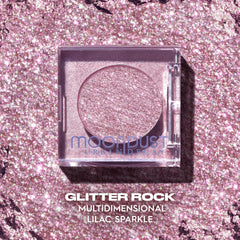 Urban Decay Moondust foil finish application shows wet-look glow with a damp brush.
