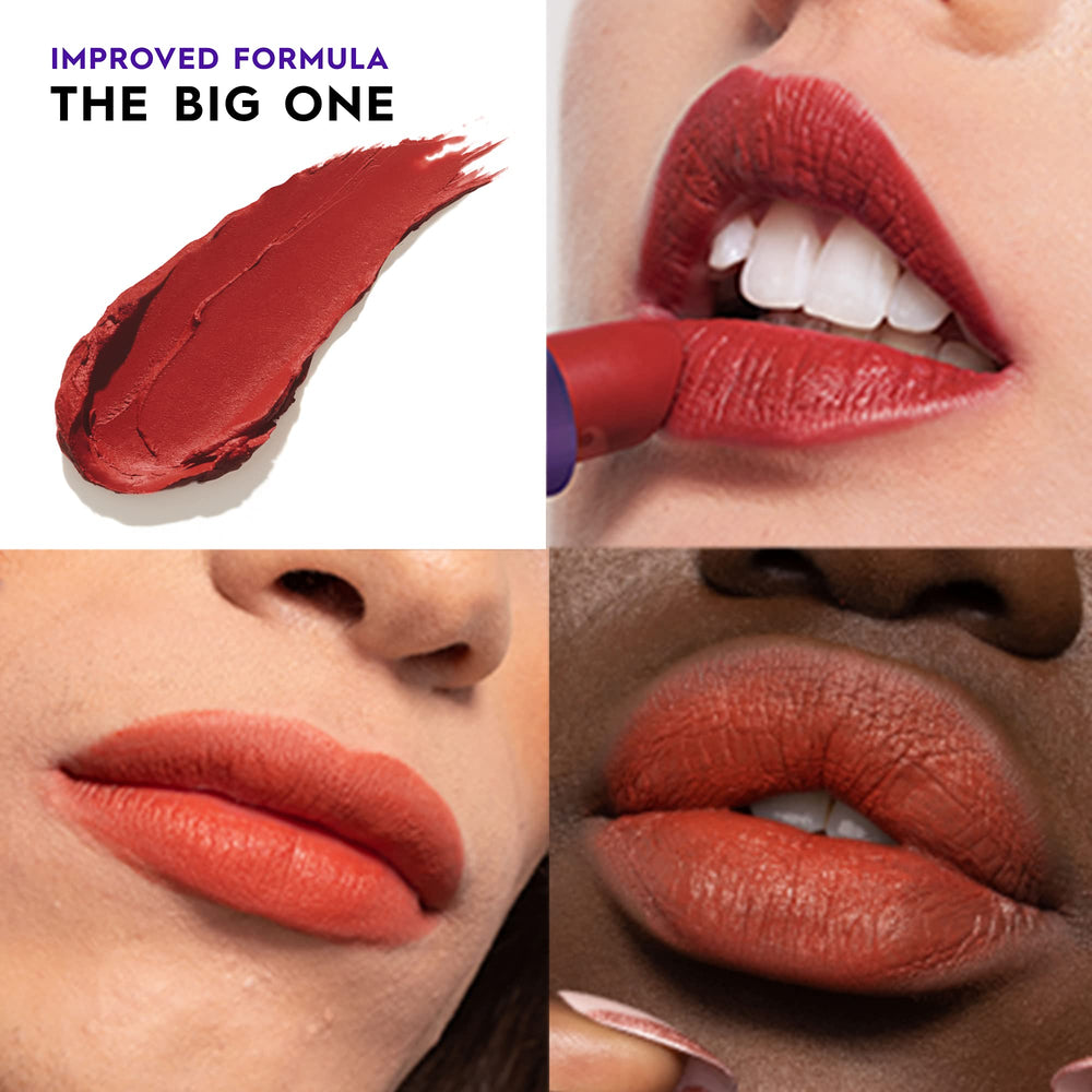 URBAN DECAY Vice Hydrating Lipstick packaging close-up shows vegan and cruelty-free credentials