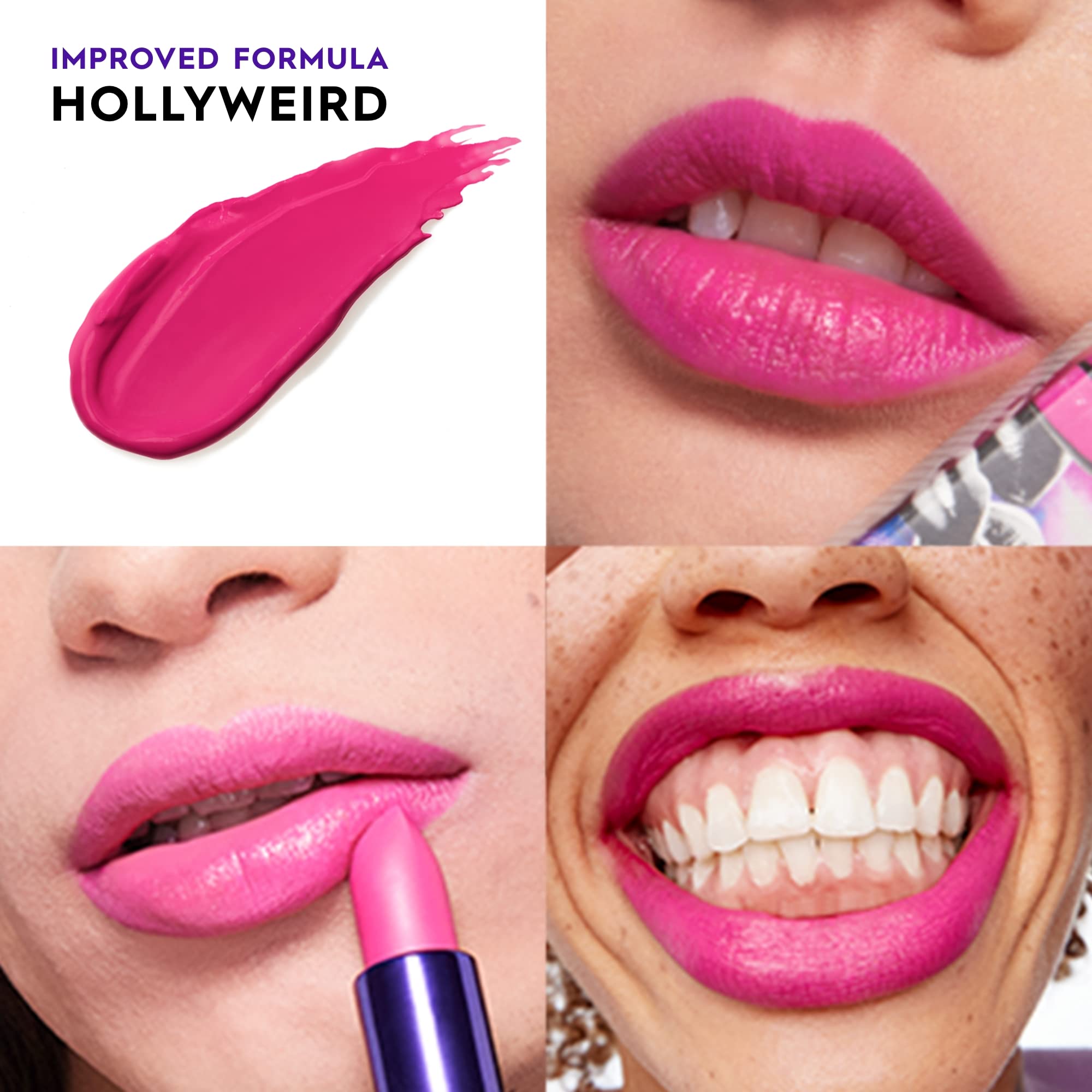 URBAN DECAY Vice Hydrating Lipstick Hollyweird angled application for precise lip lining
