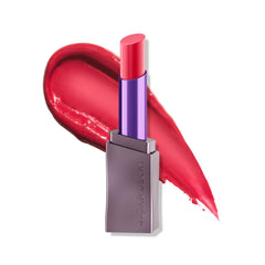 Urban Decay Vice Hydrating Lipstick The 405 in sheer bright cherry red delivers color with hydrating comfort.