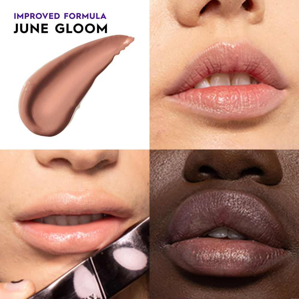Urban Decay Vice Hydrating Lipstick close-up shows creamy texture and moisturizing glow.
