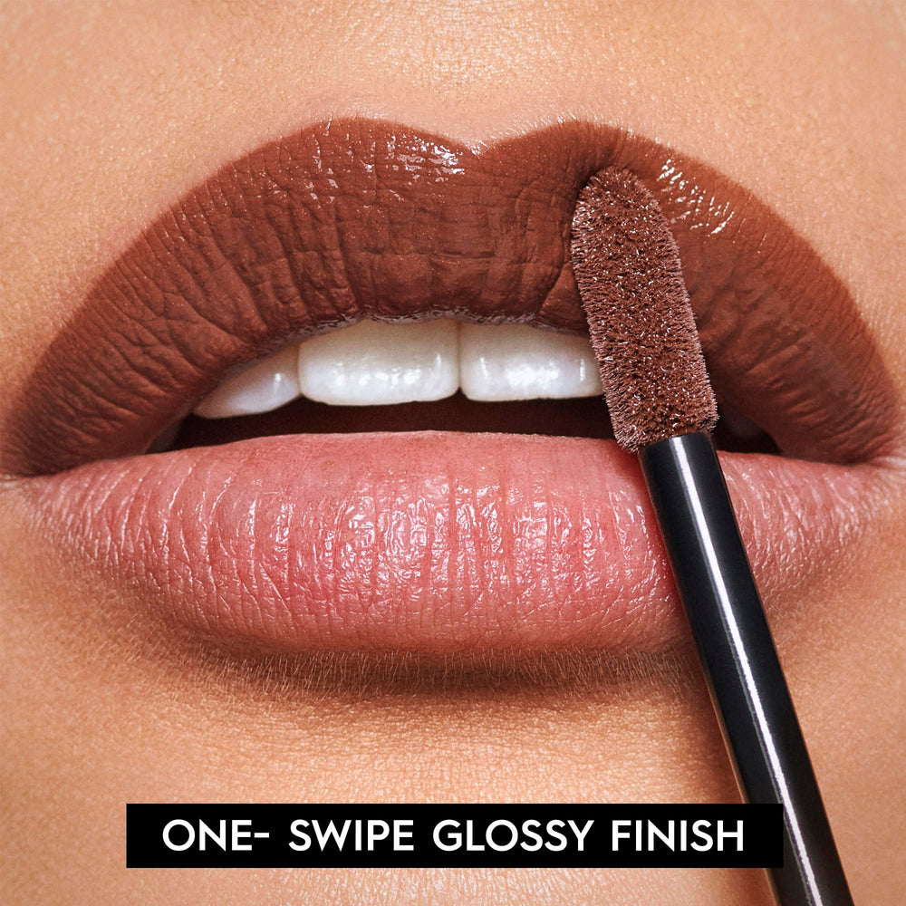Urban Decay Vice Lip Bond transfer-proof formula demonstrated on lips during daily activities.