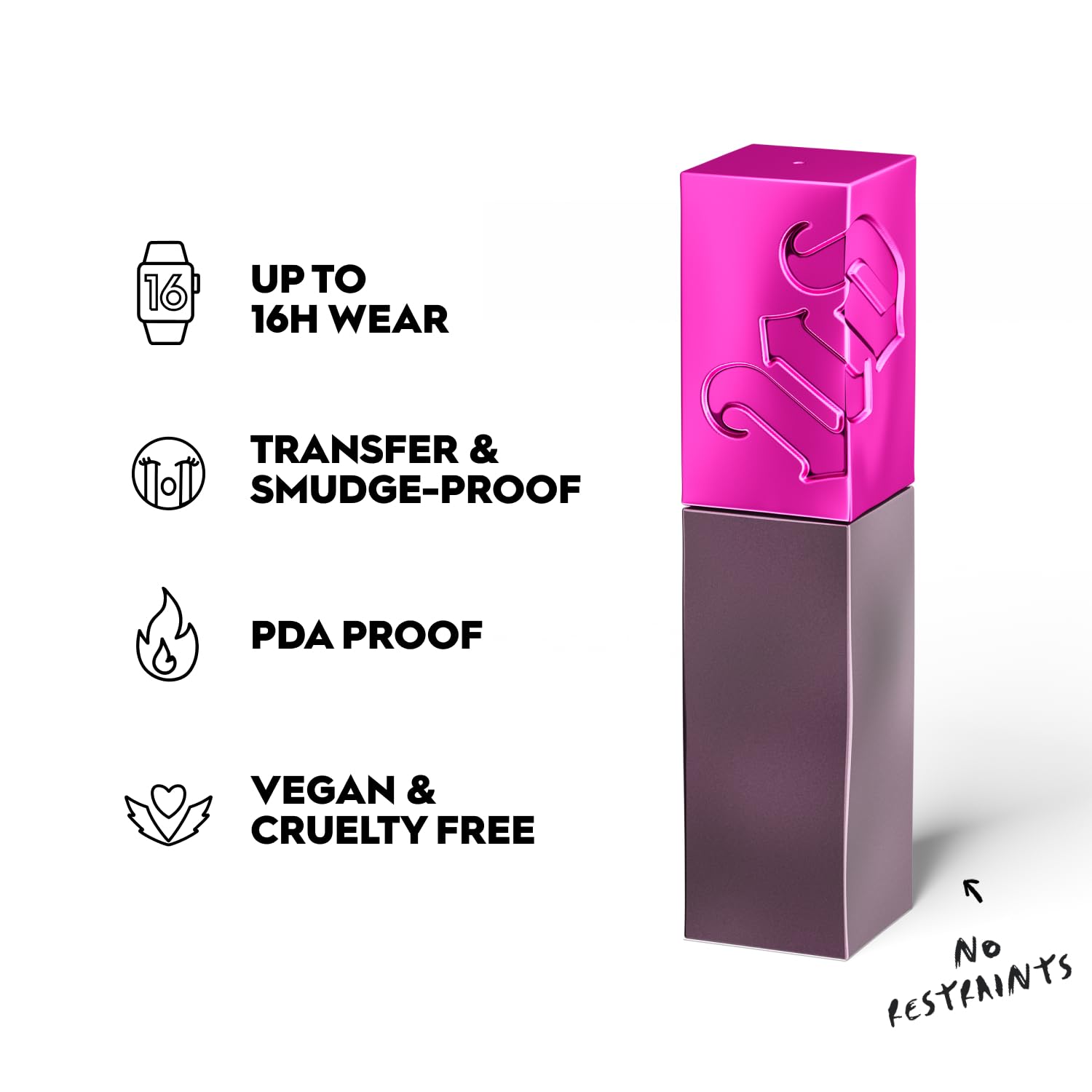 Urban Decay Vice Lip Bond wear-ready close-up emphasizing smudge-resistant finish