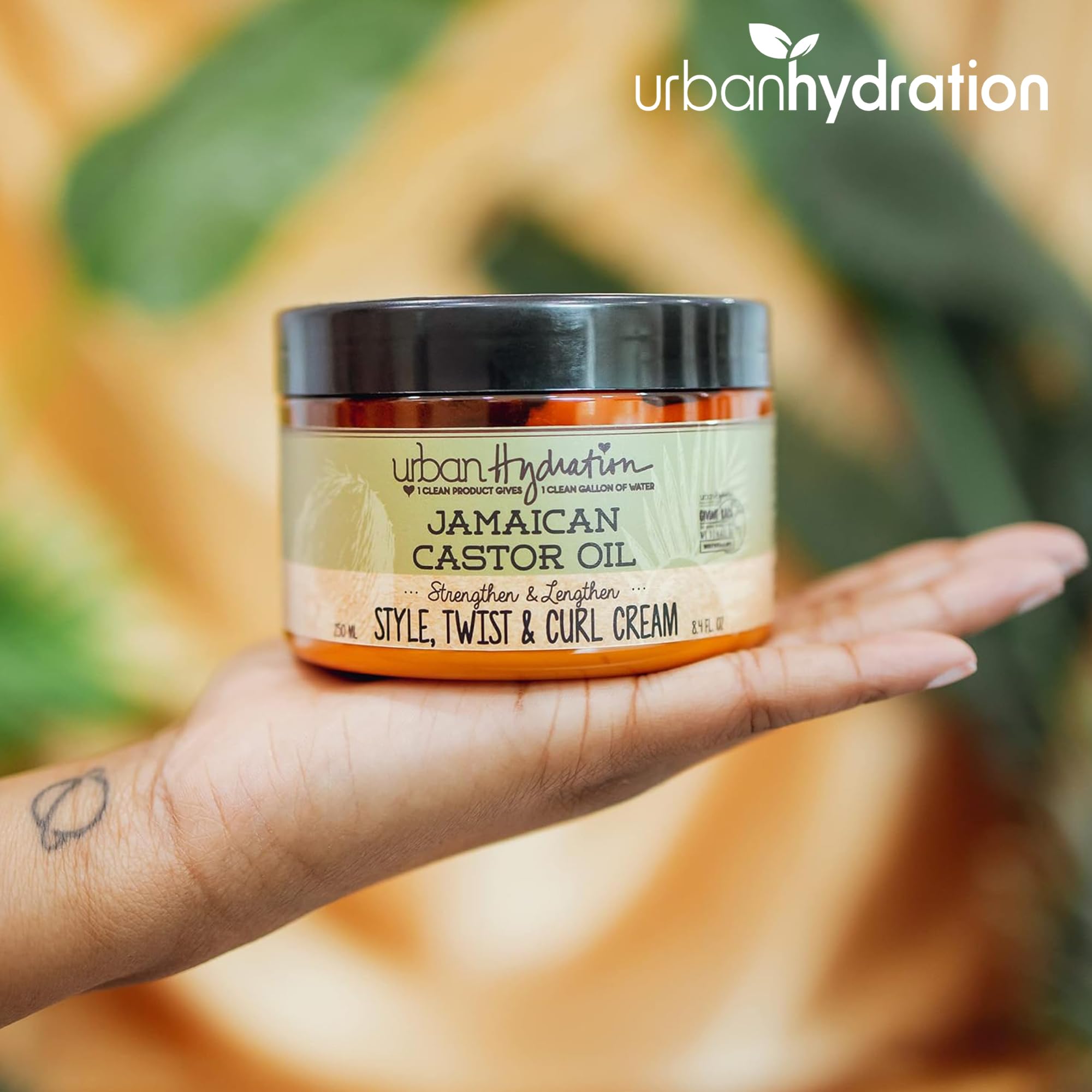 Hair appears thicker and stronger with Urban Hydration Curl Cream