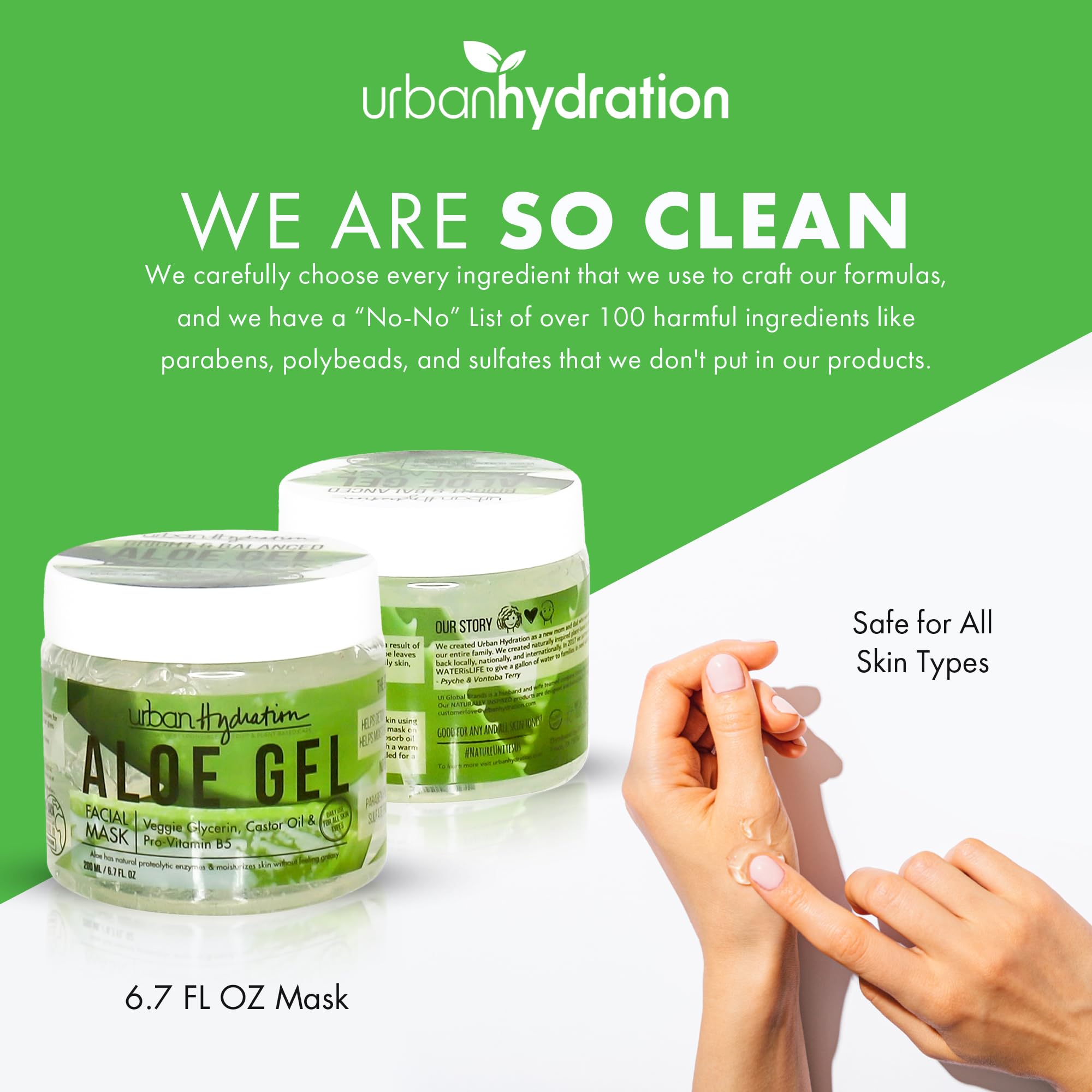 Urban Hydration mask helps balance oily skin while leaving a non-greasy finish.