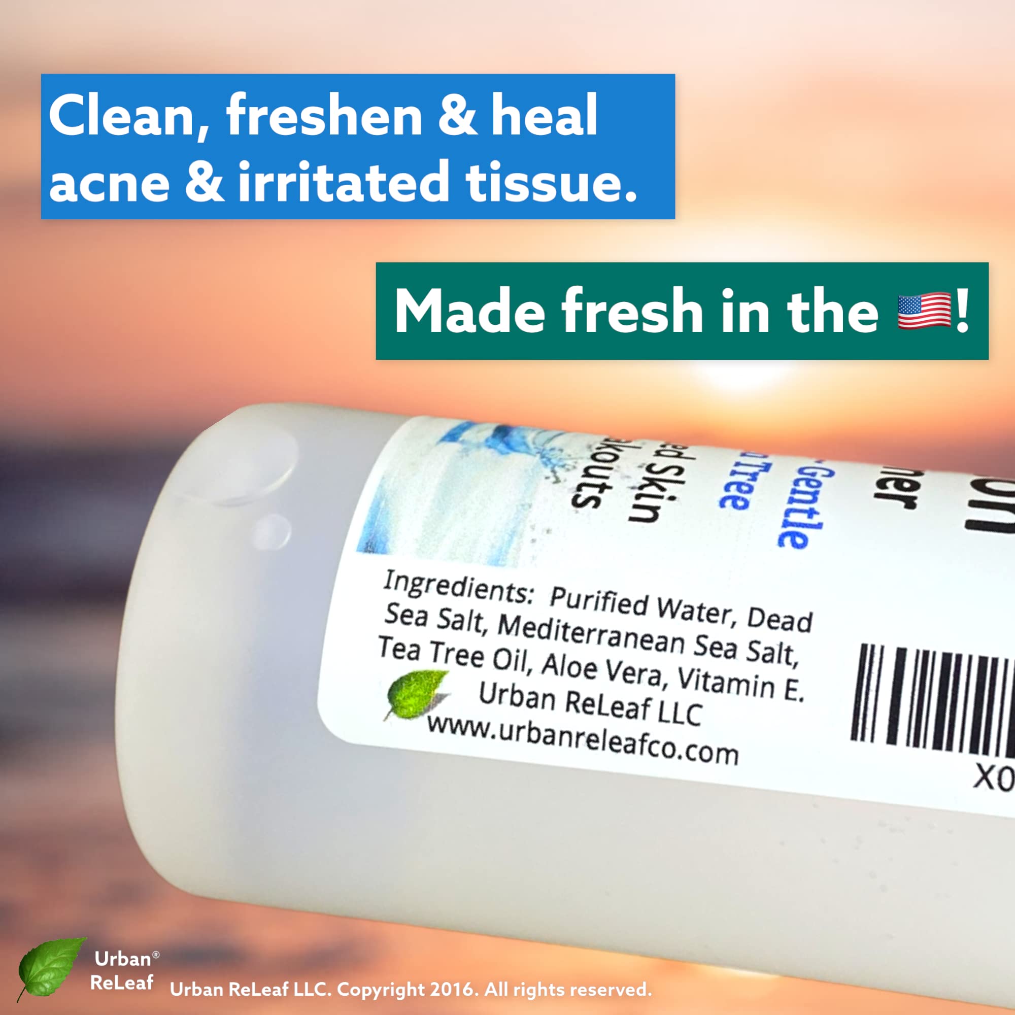 Urban ReLeaf Acne Solution Facial Toner pack 2 demonstrates value and convenience.