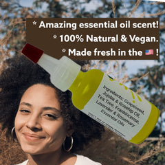 Urban ReLeaf Itchy Scalp Oil Treatment aroma from tea tree and lavender.
