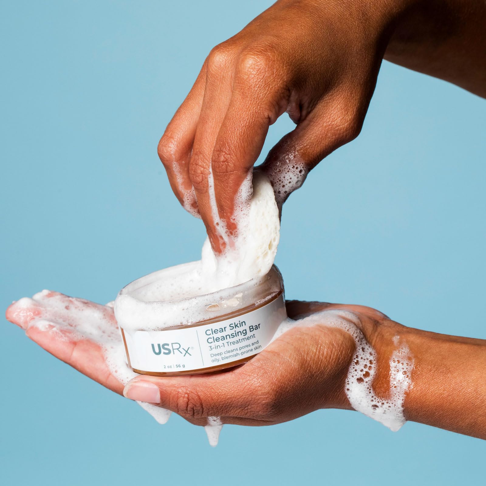Urban Skin Rx Clear Skin 3-in-1 bar carries spa-like eucalyptus aroma for a refreshing cleanse