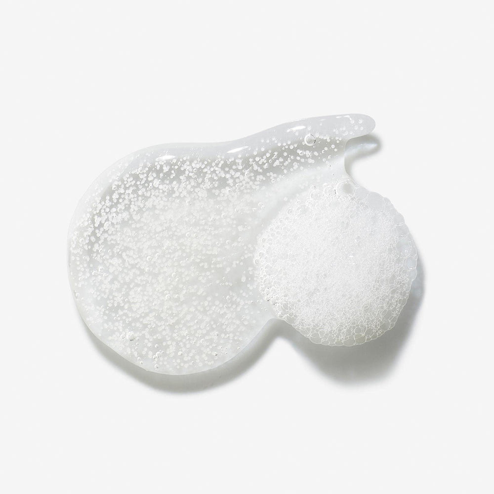 Foaming lather from Urban Skin Rx Men’s 2-in-1 cleanser ready to rinse for clearer skin.