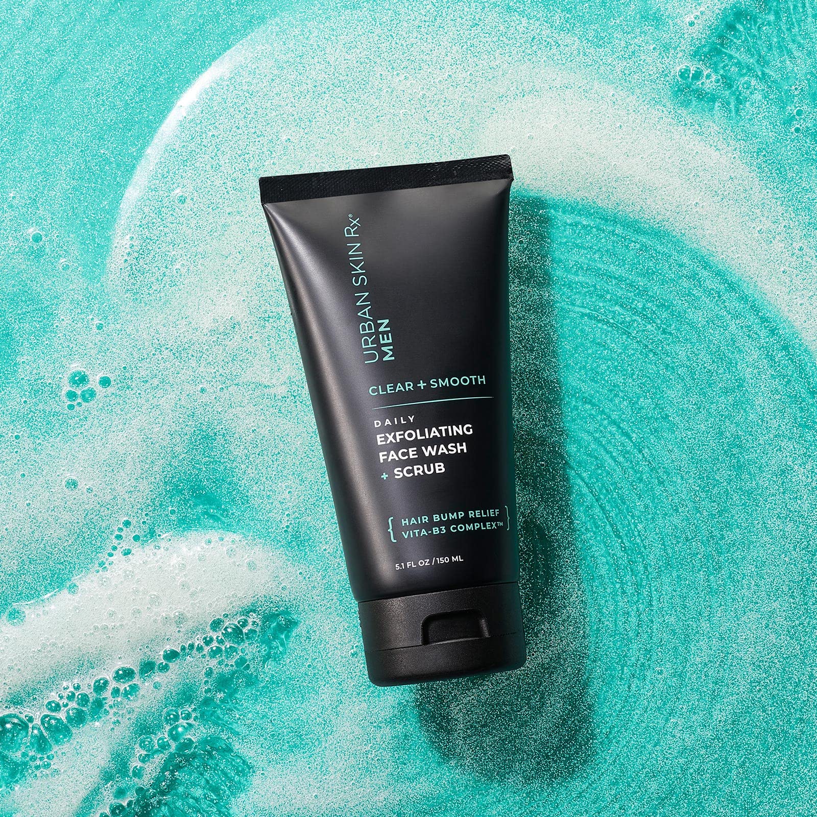 Close-up of smoother skin texture after using Urban Skin Rx Men’s product.