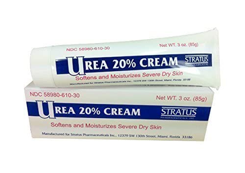 Apply UREA 20% Almond Scent Cream to hands for smoother skin.
