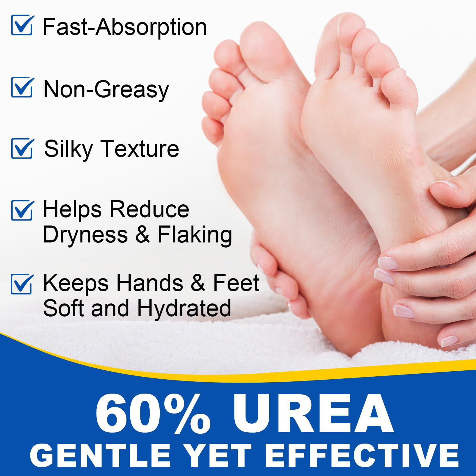 Daily use softens very dry skin on heels and ankles.