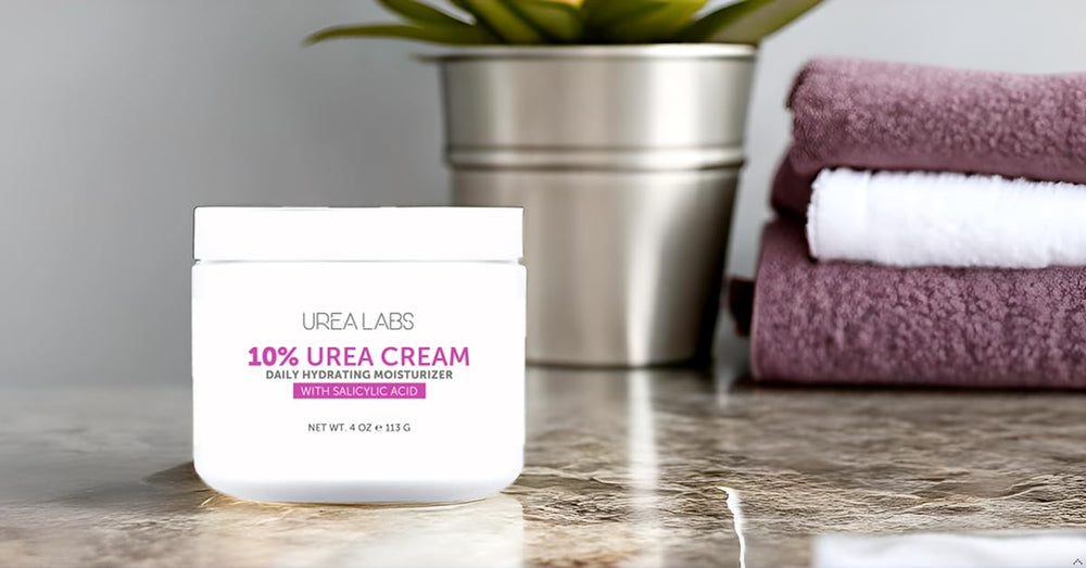 Jojoba oil texture in Urea Labs cream showing nourishing feel