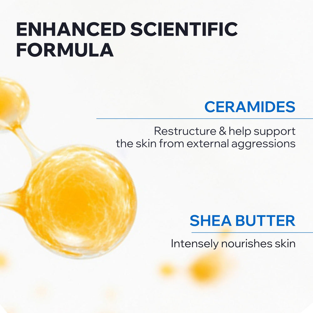 Uriage Xemose shea butter soothing nourishes and comforts dry skin.