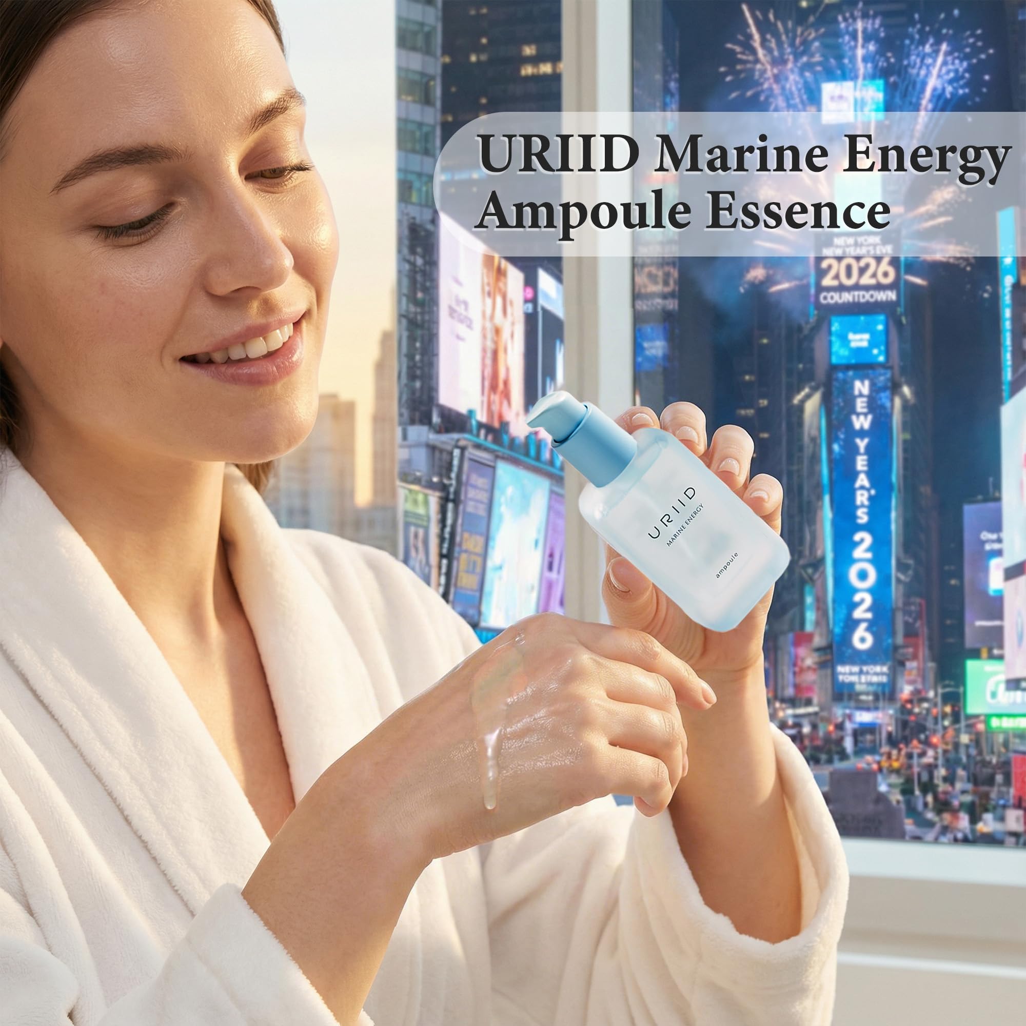 URIID Marine Energy Ampoule Essence ideal for sensitive skin in a daily routine.