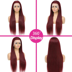 ULRICA 99J wig with straight texture and subtle shine for versatile styling