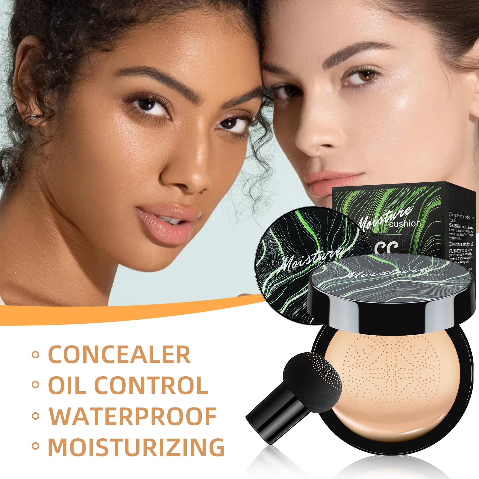 Ursoulney 24-hour concealer effect smooths blemishes and pores.