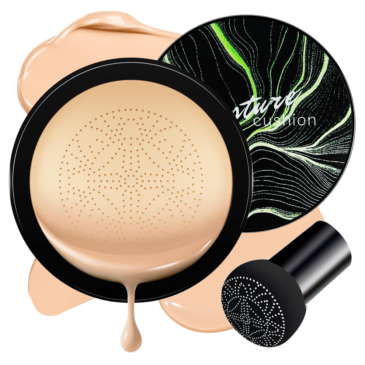 Ursoulney air cushion CC cream bottle shows long-lasting coverage and breathable finish