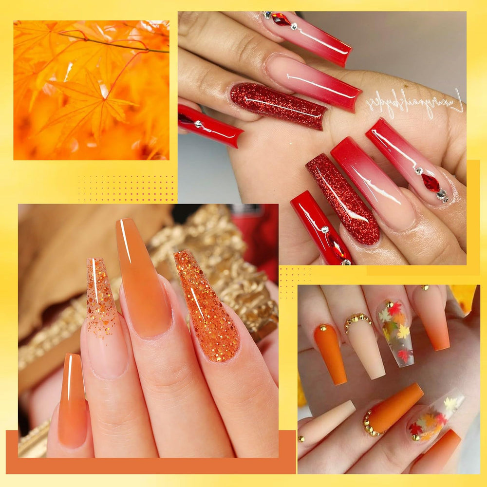 UR SUGAR six-color gel extension palette for chic autumn nails