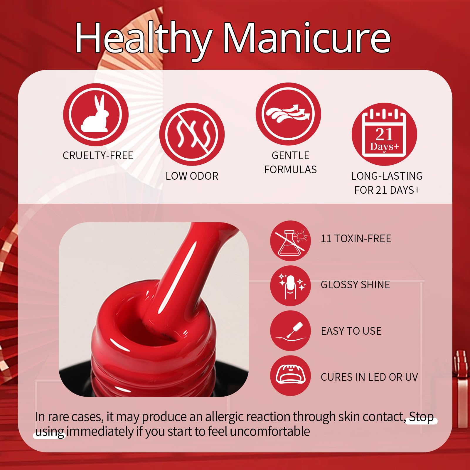 UR SUGAR UV LED cure close-up shows quick, durable finish.