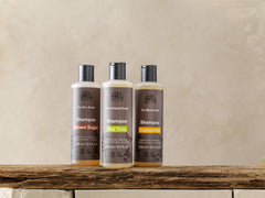 Urtekram Camomile shampoo label emphasizes organic, vegan, and cruelty-free certification
