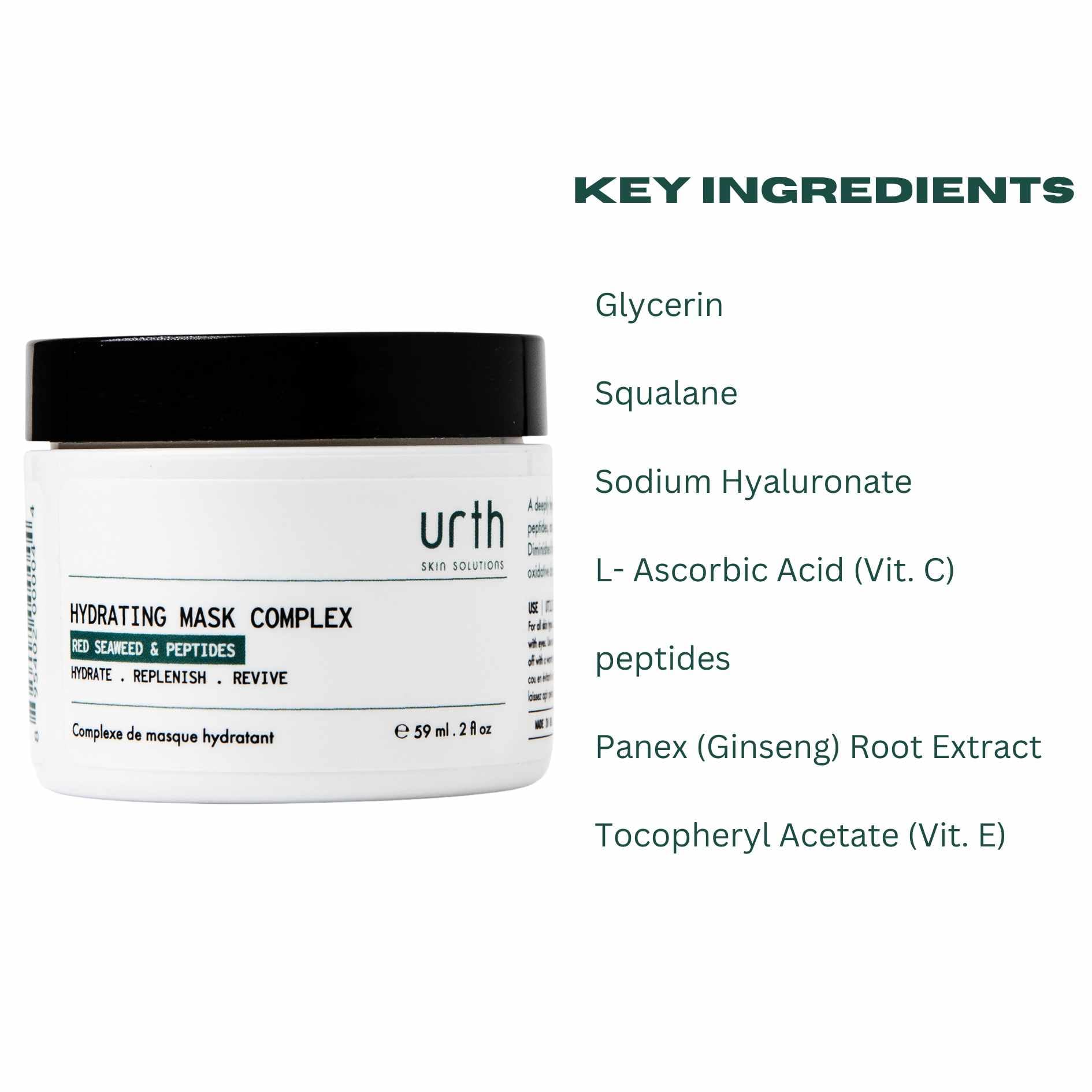Hyaluronic boost from Urth Skin Solutions Hydrating Mask for Men