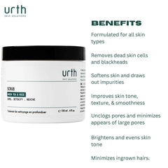 Urth Skin Solutions for Men Exfoliating Scrub bottle with pump for easy daily use