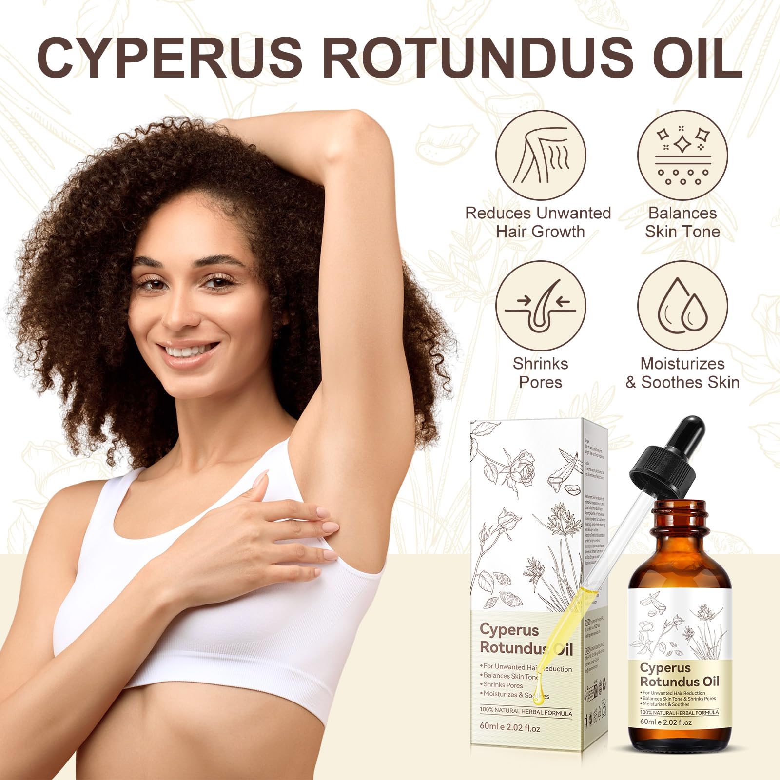 Uruses packaging display highlighting natural formula.
