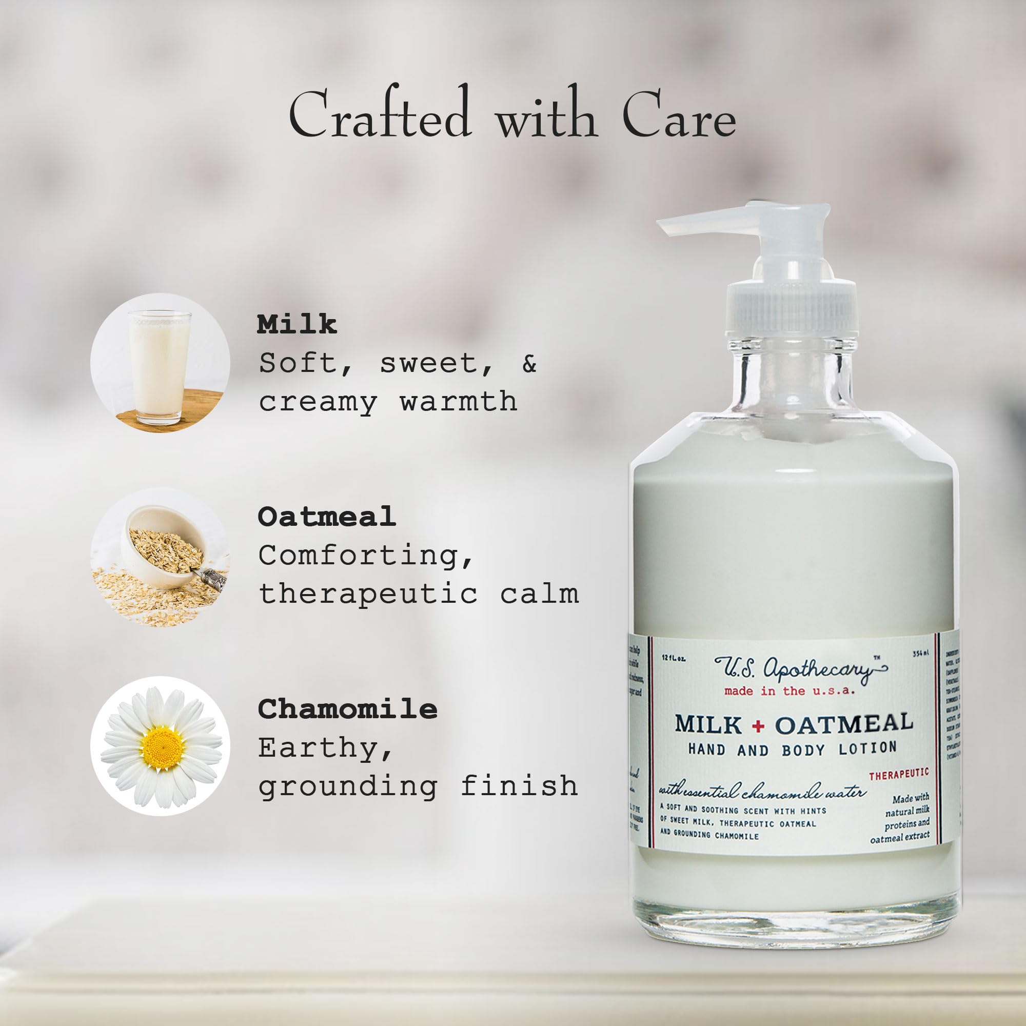 Elegant gift box featuring US Apothecary lotion