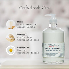 Elegant gift box featuring US Apothecary lotion